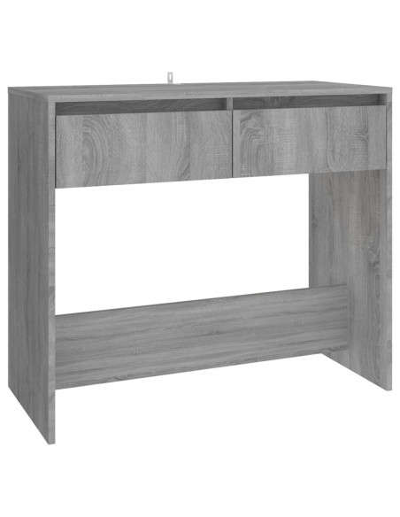 Tavolo Consolle Grigio Sonoma 89x41x76,5 cm in Acciaio