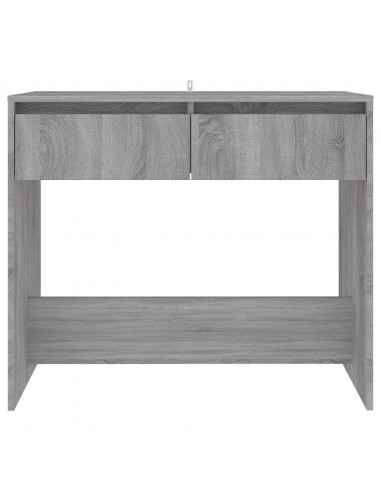 Tavolo Consolle Grigio Sonoma 89x41x76,5 cm in Acciaio