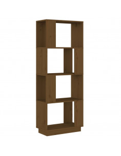 Libreria/Divisorio Miele 51x25x132 cm in Legno Massello di Pino 2