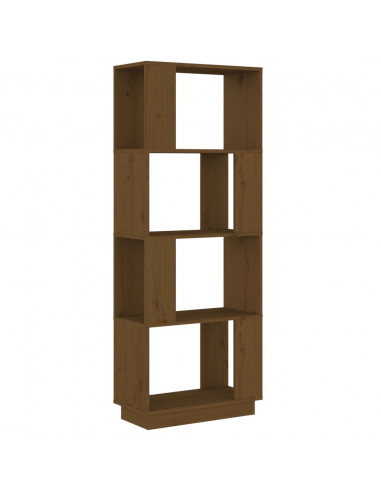 Libreria/Divisorio Miele 51x25x132 cm in Legno Massello di Pino