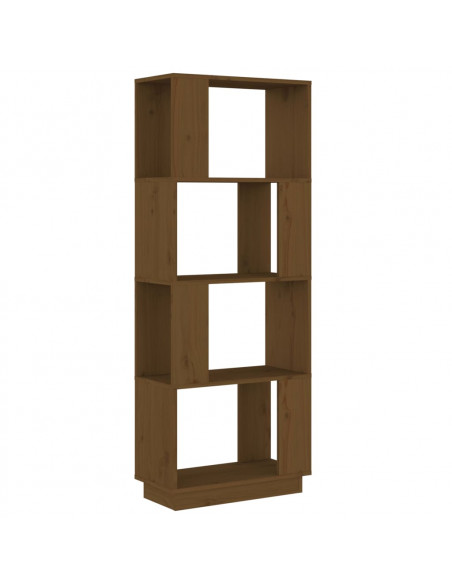 Libreria/Divisorio Miele 51x25x132 cm in Legno Massello di Pino