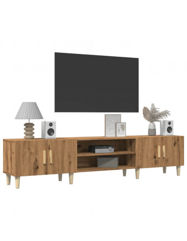 Mobile TV Rovere Artigianale 180x31,5x40 cm in Truciolato