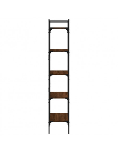 Libreria Rovere Marrone 5 Ripiani 56x31,5x174 cm Multistrato
