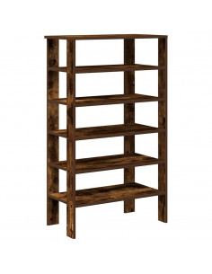 Scarpiera Rovere Fumo 61x32x105 cm in Truciolato 2