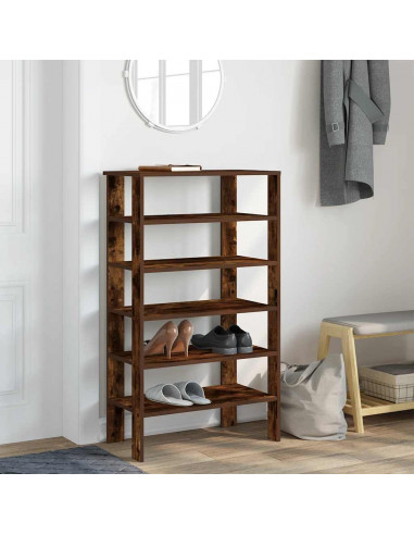 Scarpiera Rovere Fumo 61x32x105 cm in Truciolato