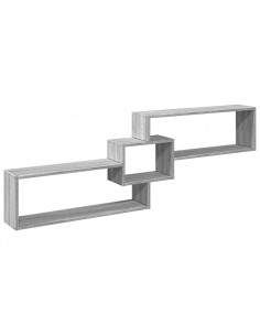 Mobile a Parete 158x18x53 cm Grigio Sonoma in Legno Multistrato 2