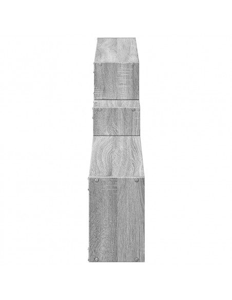 Mobile a Parete 158x18x53 cm Grigio Sonoma in Legno Multistrato
