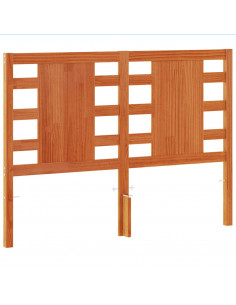 Testiera Marrone Cera 135 cm in Legno Massello di Pino 2