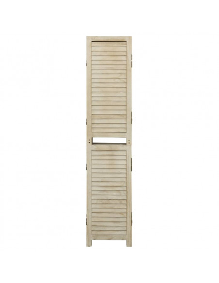 Divisorio a 6 Pannelli 210 x 165 cm Legno Massello di Paulownia
