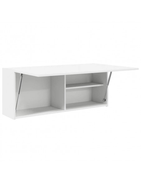 Mobile da Bagno a Parete Bianco 100x25x40 cm in Truciolato