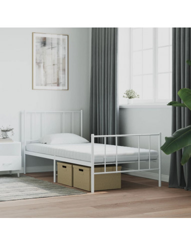 Materasso in Schiuma Bianco 100x210 cm 7 Zone Durezza 20 ILD