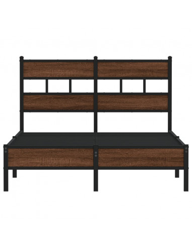 Giroletto senza Materasso Rovere Marrone 120x190 cm Truciolato