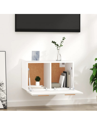 Mobile a Parete Bianco 60x36,5x35 cm in Legno Multistrato