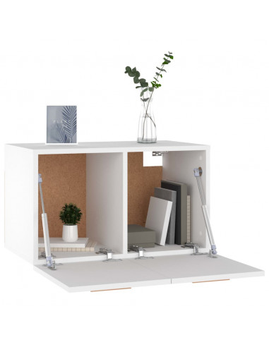 Mobile a Parete Bianco 60x36,5x35 cm in Legno Multistrato
