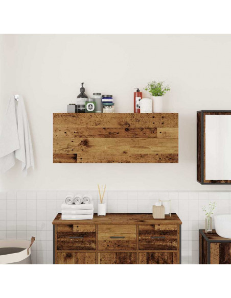 Mobile da Bagno Legno Antico 100x25x40 cm in Truciolato