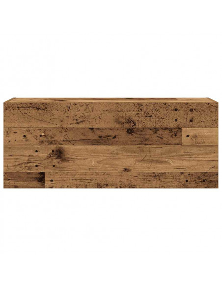 Mobile da Bagno Legno Antico 100x25x40 cm in Truciolato