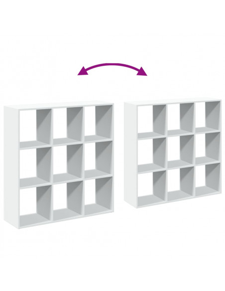 Libreria Divisorio Bianca 102x29x103,5 cm in Truciolato