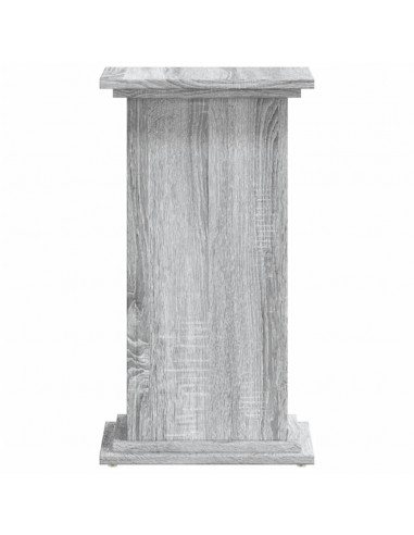 Supporto per Piante Grigio Sonoma 33x33x60 cm Legno Multistrato