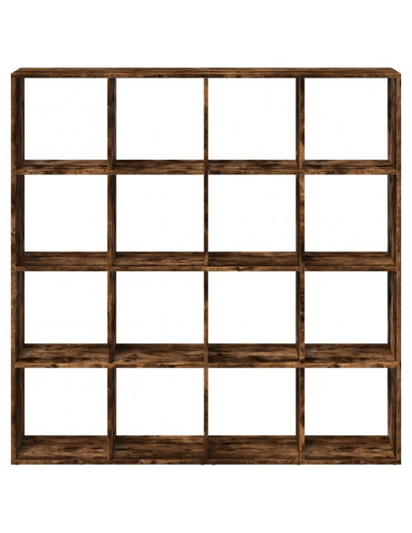 Libreria Rovere Fumo 137,5x29x137,5 cm in Legno Multistrato