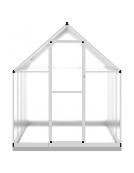 Telaio Serra con Base Argento 224x169x202 cm in Alluminio