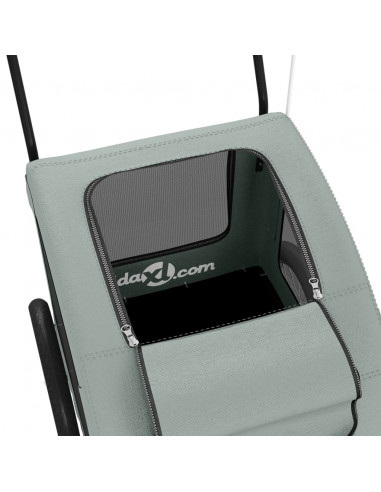 Rimorchio da Bici per Animali Grigio Oxford e Ferro