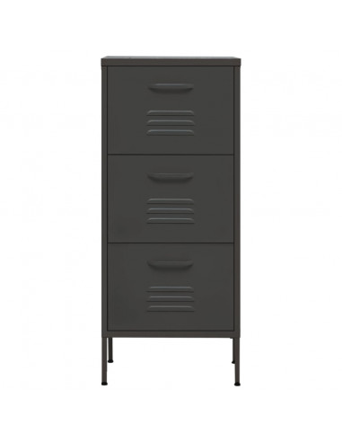 Armadietto Antracite 42,5x35x101,5 cm in Acciaio