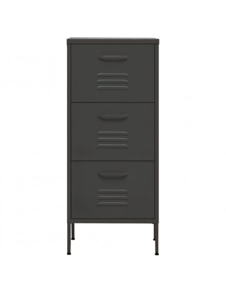 Armadietto Antracite 42,5x35x101,5 cm in Acciaio