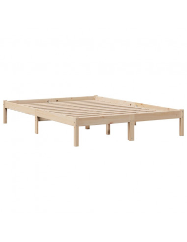 Letto Libreria senza Materasso 160x200 cm in Legno di Pino