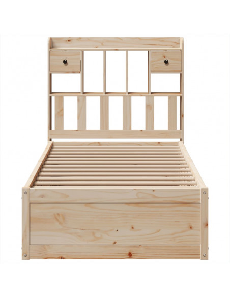 Giroletto senza Materasso 90x200 cm in Legno Massello di Pino