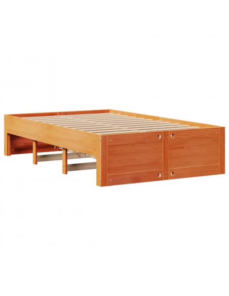 Giroletto senza Materasso con Cassetti Marrone Cera 120x190 cm