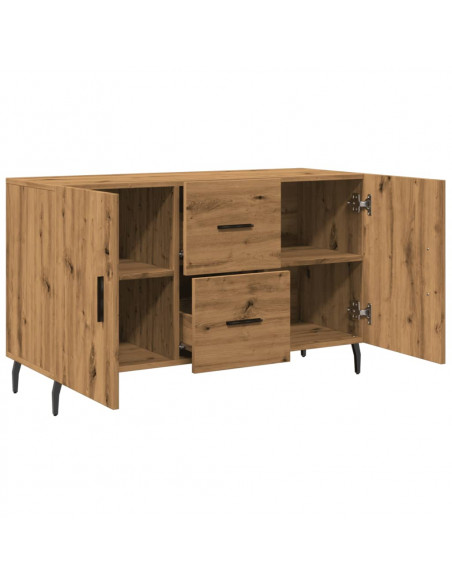 Credenza Rovere Artigianale 100x36x60 cm in Legno Multistrato