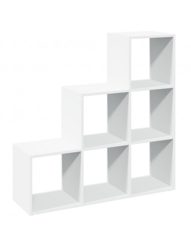 Libreria Divisorio 3 Ripiani Bianca 99x29x99 cm in Truciolato