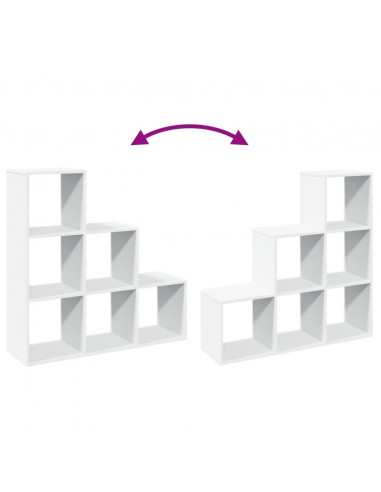 Libreria Divisorio 3 Ripiani Bianca 99x29x99 cm in Truciolato