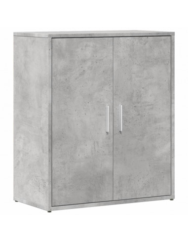 Credenze 2 pz Grigio Cemento 60x31x70 cm in Legno Multistrato