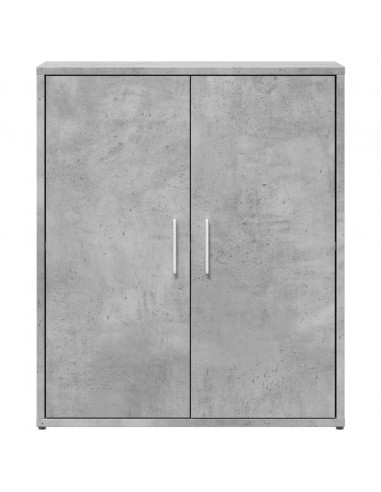 Credenze 2 pz Grigio Cemento 60x31x70 cm in Legno Multistrato