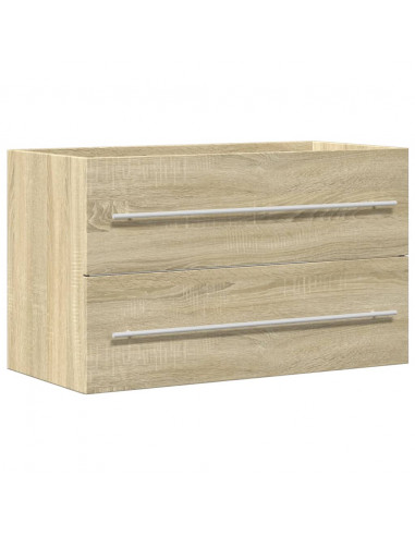 Mobile Lavabo Legno Antico 80x38,5x48 cm in Legno Multistrato