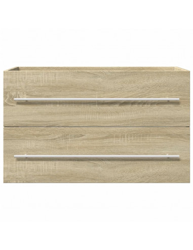 Mobile Lavabo Legno Antico 80x38,5x48 cm in Legno Multistrato