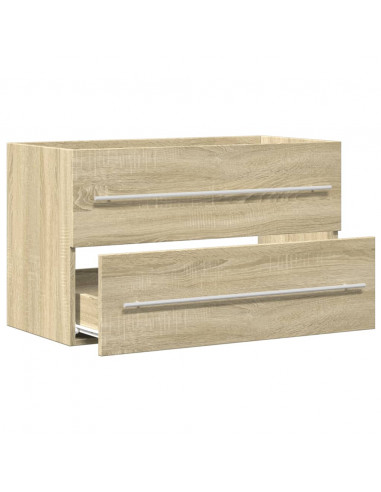 Mobile Lavabo Legno Antico 80x38,5x48 cm in Legno Multistrato