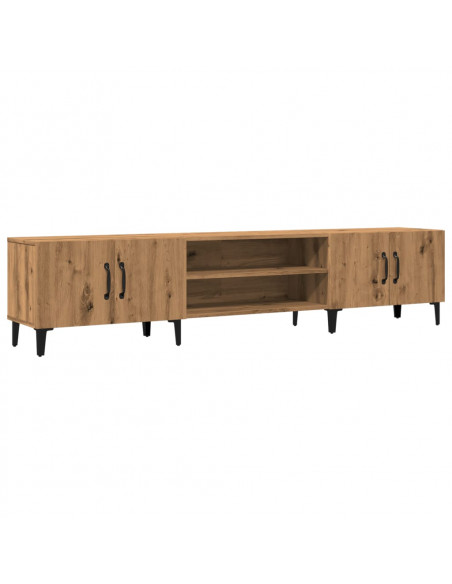 Mobile TV Rovere Artigianale 180x31,5x40cm in Legno Multistrato