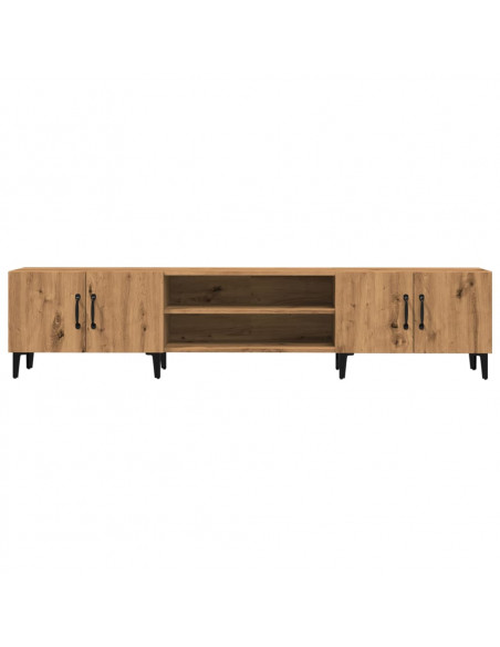 Mobile TV Rovere Artigianale 180x31,5x40cm in Legno Multistrato