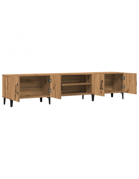 Mobile TV Rovere Artigianale 180x31,5x40cm in Legno Multistrato