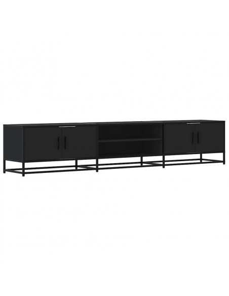 Mobile Porta TV Nero 210x35x41 cm in Truciolato