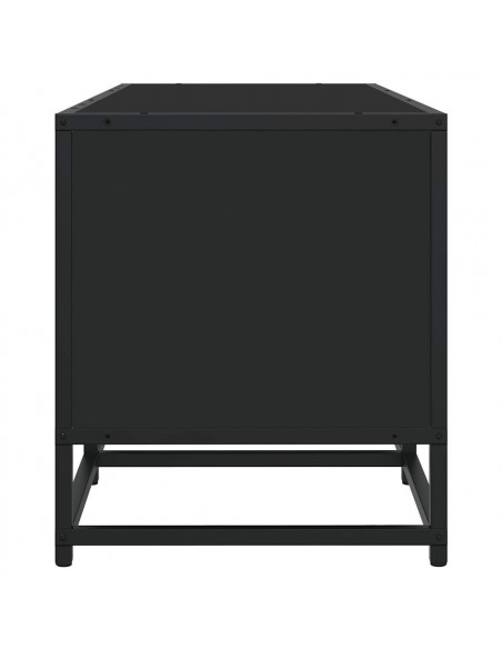 Mobile Porta TV Nero 210x35x41 cm in Truciolato
