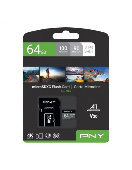 PNY PRO Elite 64 GB MicroSDXC UHS-I Classe 10