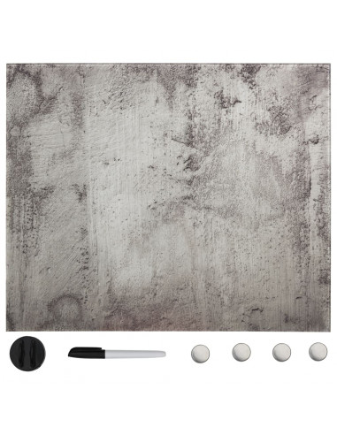 Lavagna Magnetica a Parete in Vetro 40x40 cm