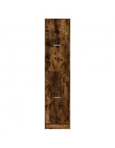 Armadietto da Farmacia Rovere Fumo 40x41x174,5 cm in Truciolato