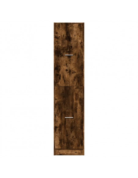 Armadietto da Farmacia Rovere Fumo 40x41x174,5 cm in Truciolato