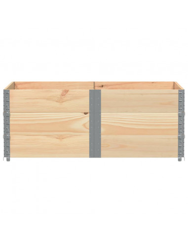 Paretali per Pallet 3 pz 150x100 cm in Legno Massello di Pino