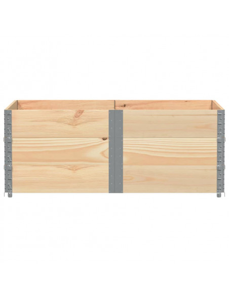 Paretali per Pallet 3 pz 150x100 cm in Legno Massello di Pino