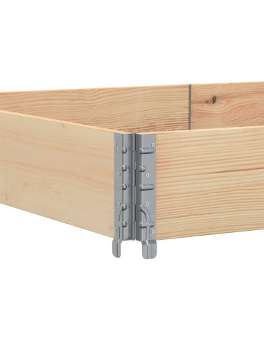 Paretali per Pallet 3 pz 150x100 cm in Legno Massello di Pino